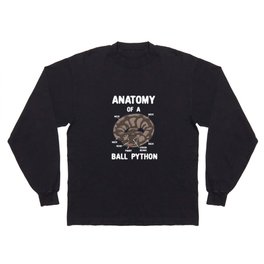 Anatomy Of A Ball Python Long Sleeve T-shirt