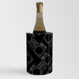 Turntable and Mixer illustration pattern- sketch / drawing Wine Chiller