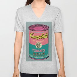 CAMPBELL'S SOUP PINK | DIGITAL VERSION V Neck T Shirt