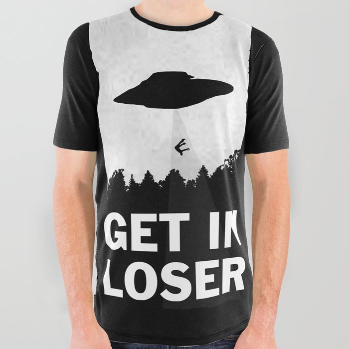 Get In Loser All Over Graphic Tee