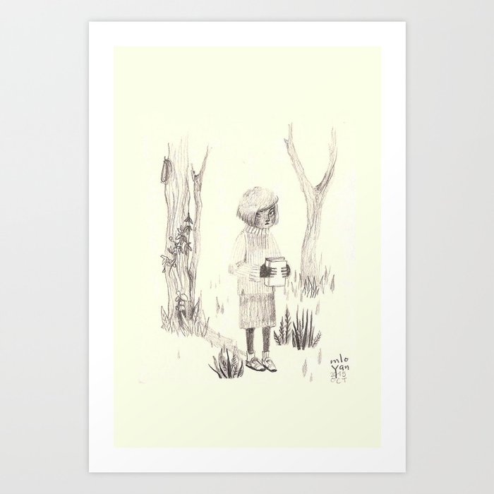 let's hide it in the forest Art Print