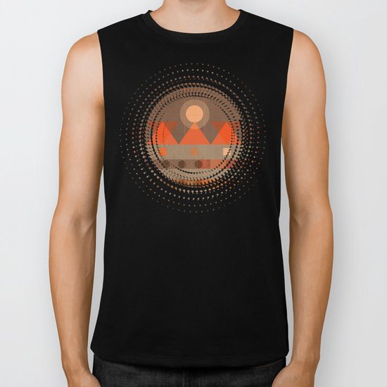 Geometric/Abstract 11 Biker Tank