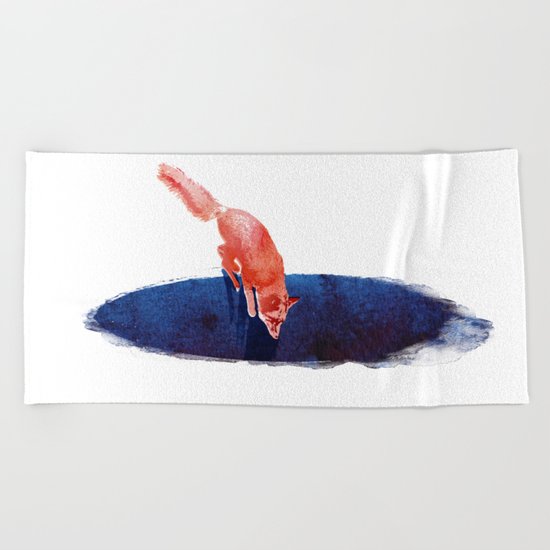Jump into nowhere Beach Towel