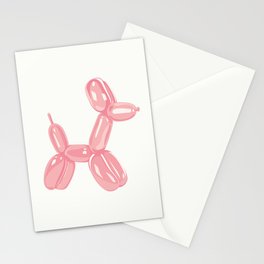 Balloon Dog - Pink Stationery Cards