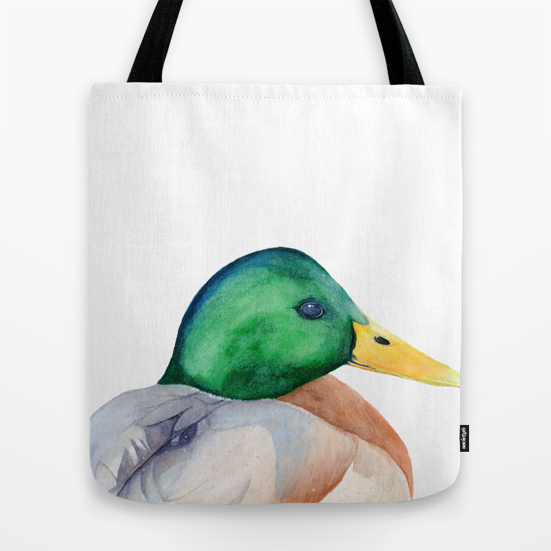Mallard Mallard Duck Duck Green Head Duck Watercolor Painting