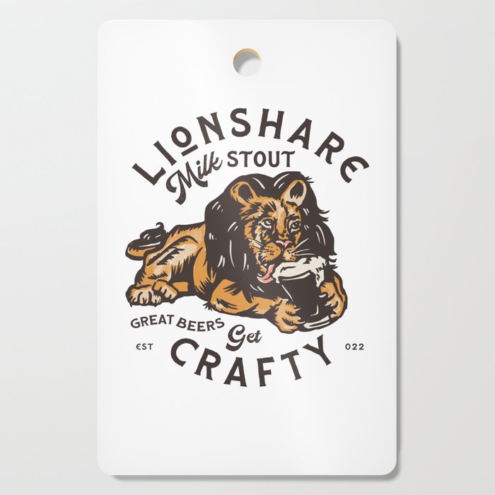 Lionshare Milk Stout: Get Crafty Cutting Board
