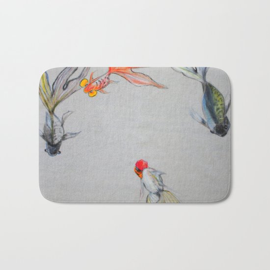 Goldfish Pond (close up #8) Bath Mat