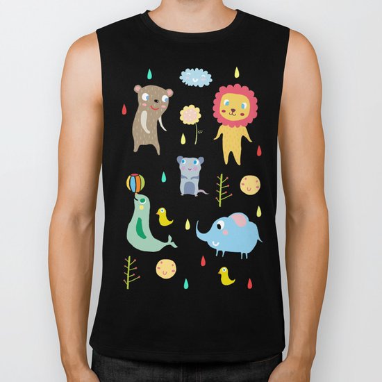 Zoo Party Biker Tank
