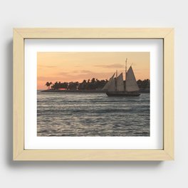 Pirate boat Recessed Framed Print
