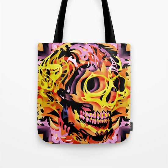 Skull V Tote Bag