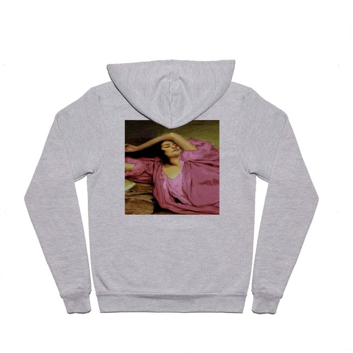 Classical masterpiece "Woman Stretching on Couch" by Emile Victor Prouvé Hoody