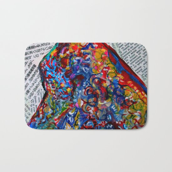 YIN YANG WORDS Bath Mat
