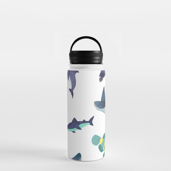 Save ocean Life cute Design for Kids Water Bottle