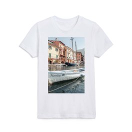 Boat Lake Garda | Pastel Summer Italy Kids T Shirt
