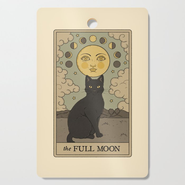 The Full Moon Cat Cutting Board