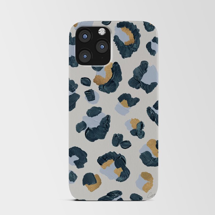Snow Leopard Print iPhone Card Case