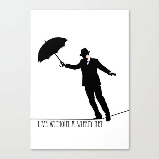 no safety net Canvas Print