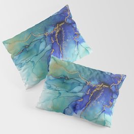 Electric Waves Violet Turquoise - Part 2 Pillow Sham