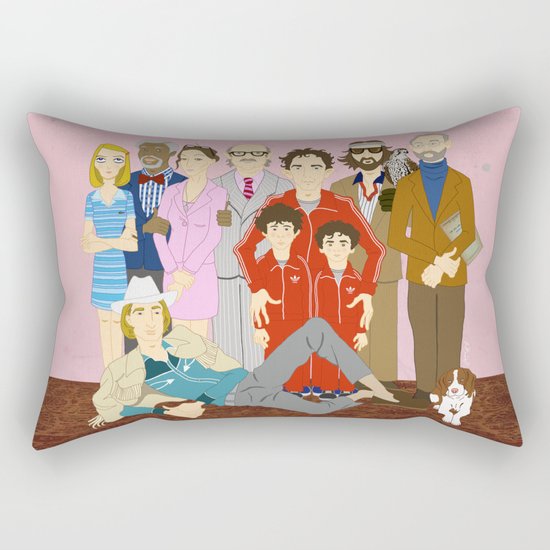 Royal Tenenbaums Family Portrait Rectangular Pillow