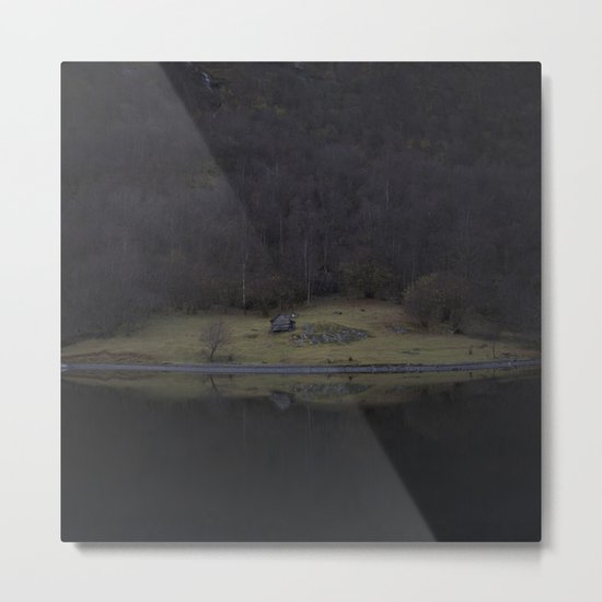 Violet island (Fjord) Metal Print