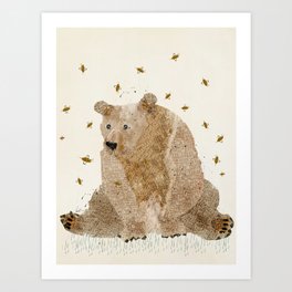 bear grizzly  Art Print