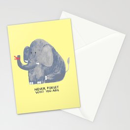 Elephant never forgets Stationery Card