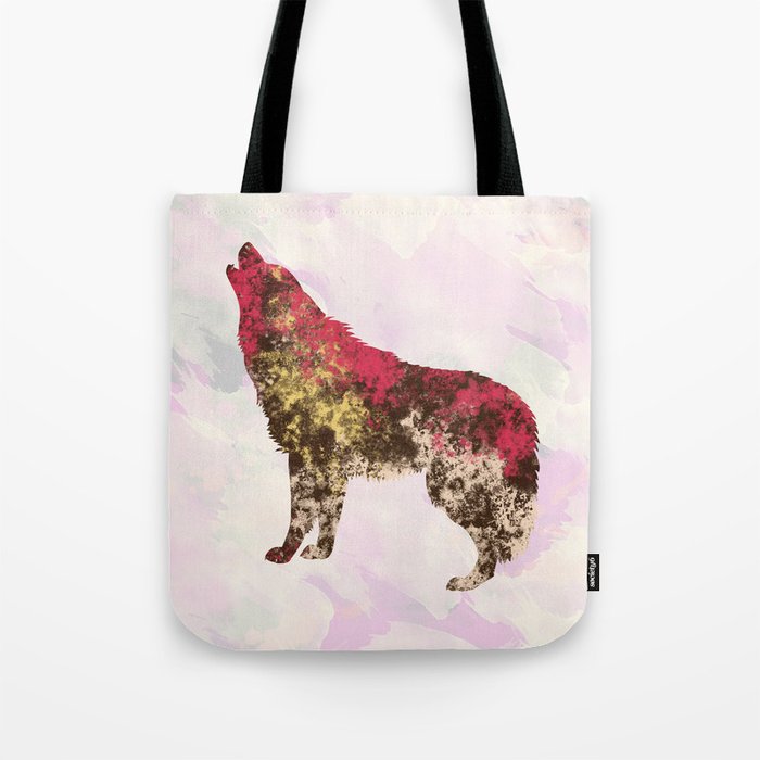 Abstract Wolf Tote Bag
