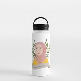 Hijab Girl - Peace Be Upon You Water Bottle