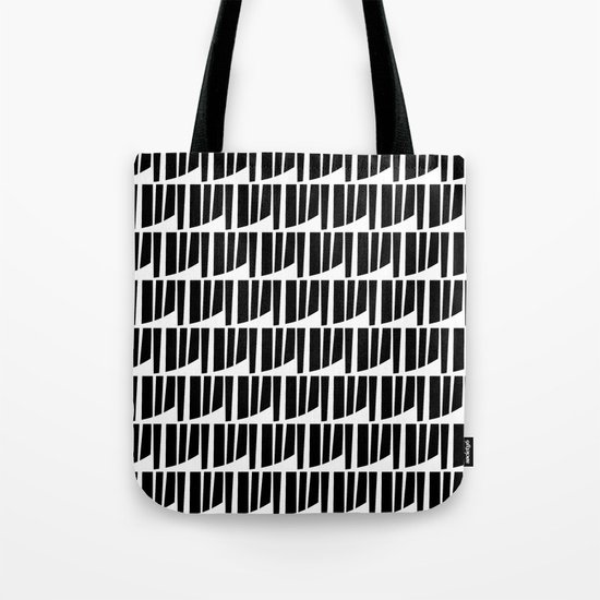 Westfranke Black & White Pattern Tote Bag
