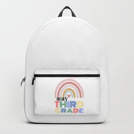 Oh Hey Third Grade Back to School Colored Design Backpack