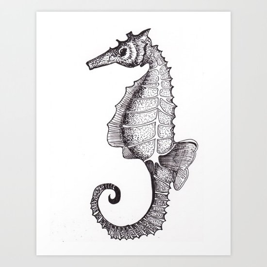 Hippocampus Abdominalis Art Print