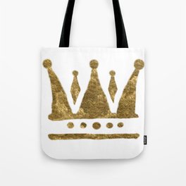 Golden Crown Tote Bag