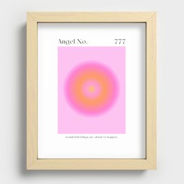 Angel Number 777 Recessed Framed Print