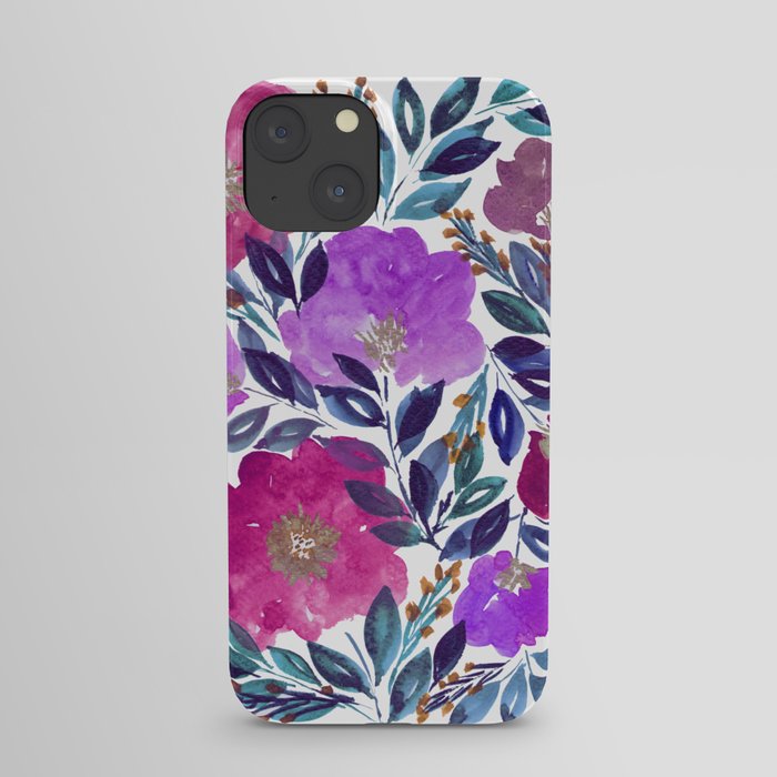 hand painted flowers_2 iPhone Case
