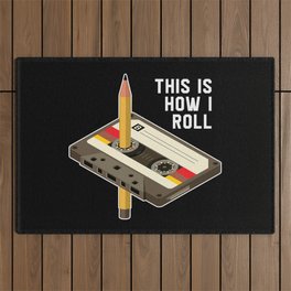 This Is How I Roll Retro Cassette Tape Outdoor Rug