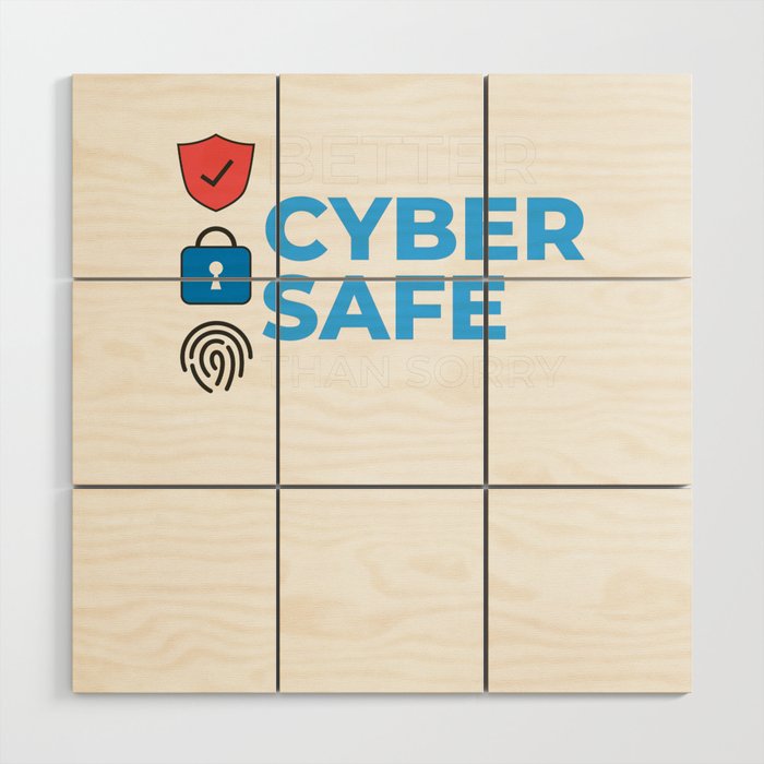 Cyber Security Analyst Engineer Computer Training Wood Wall Art
