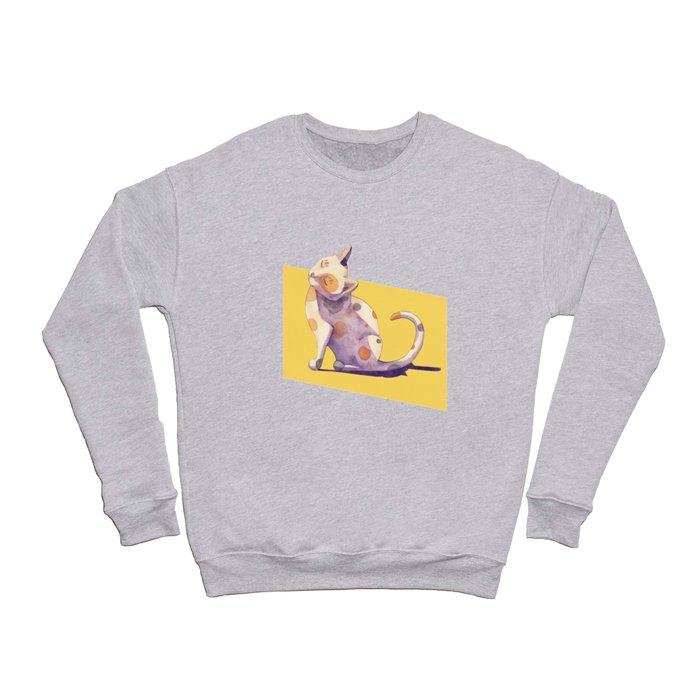 Cat Sunbathing Crewneck Sweatshirt