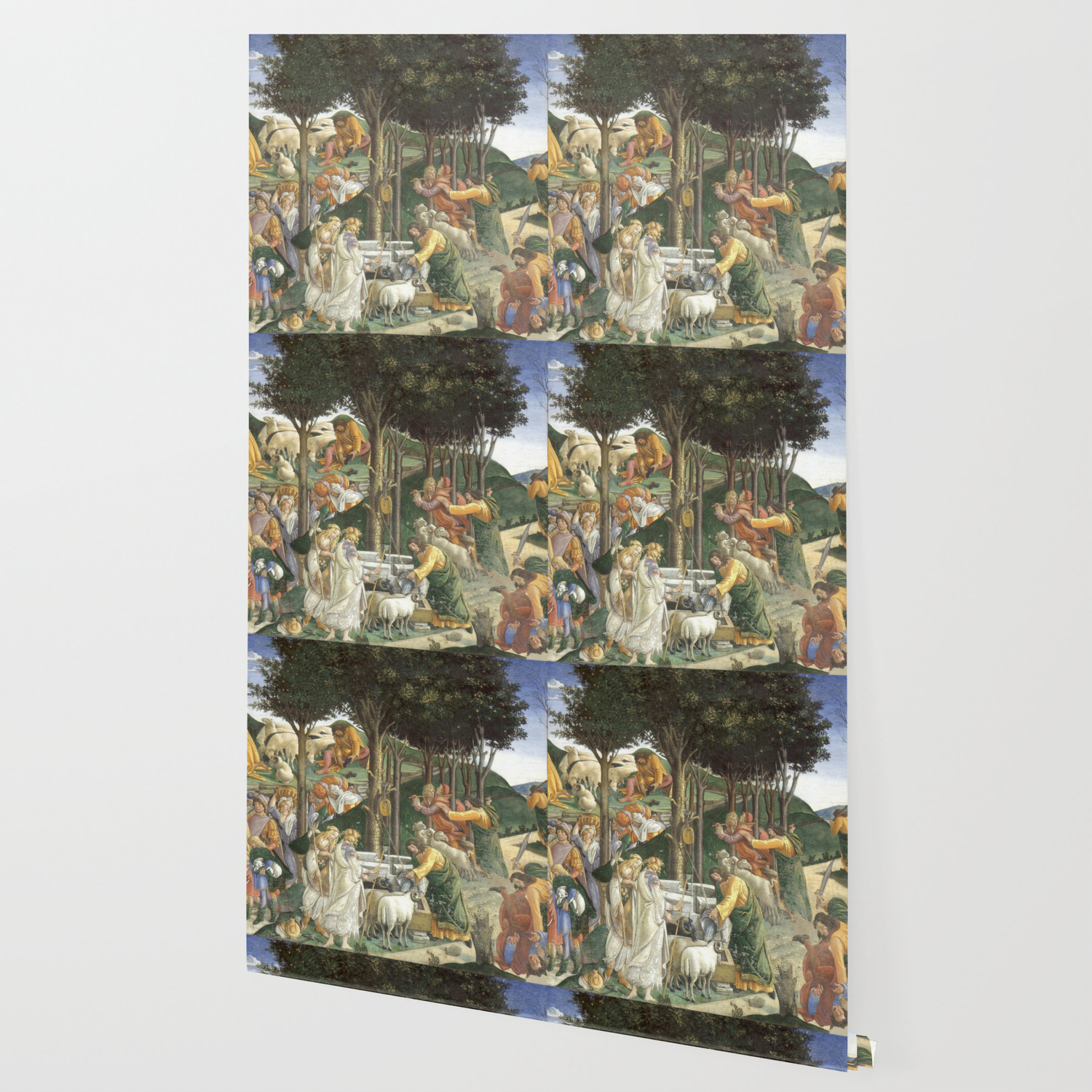 Sandro Botticelli Youth Of Moses Sistine Chapel Wallpaper By
