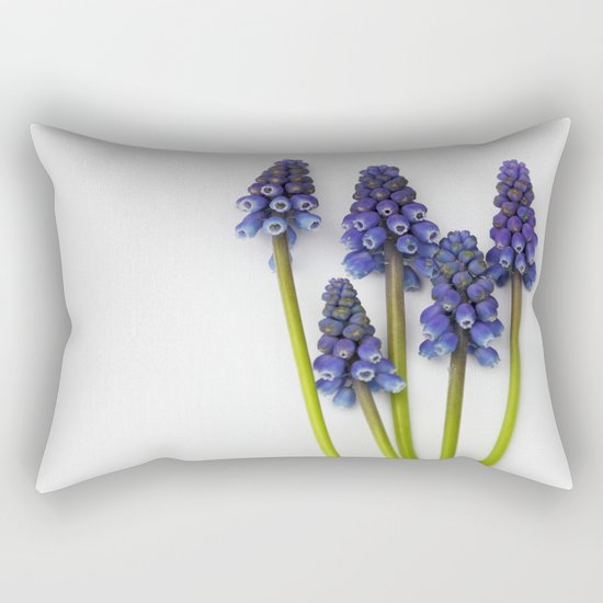 Muscari - Blue Grape - JUSTART © Rectangular Pillow