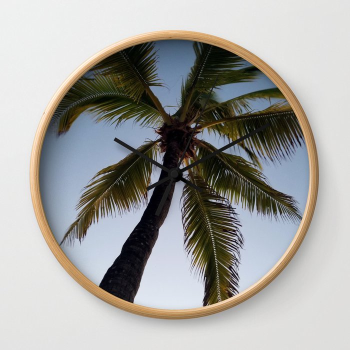 From under the palm Wall Clock