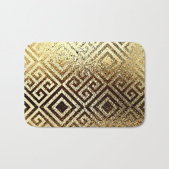 Elegant gold #1 Bath Mat