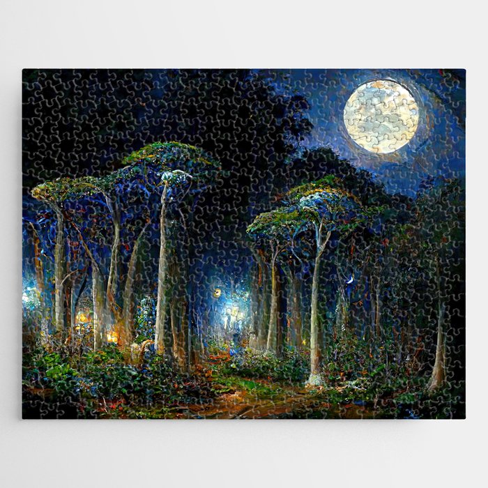 During a full moon night Jigsaw Puzzle