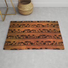African Animal Pattern Rug | Pattern, Vector, Illustration, Nature 