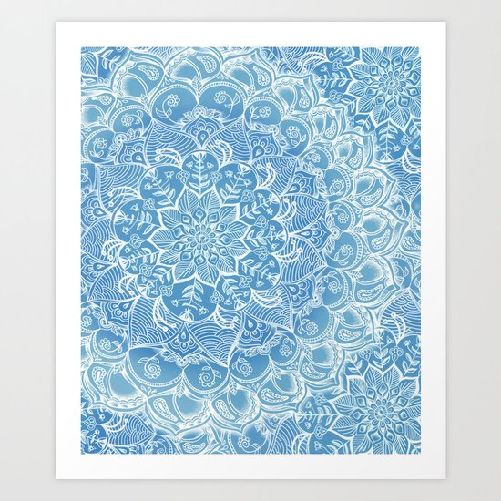 Blueberry Lace Art Print