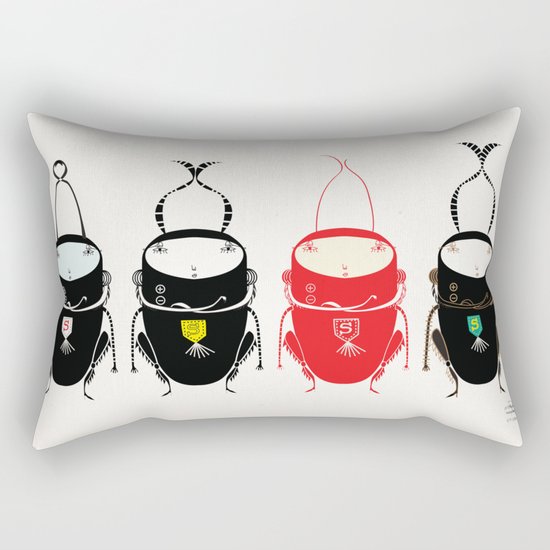 black cricket Rectangular Pillow