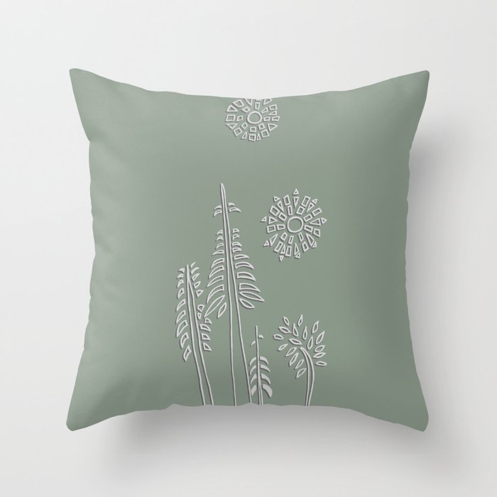 Forest Bathing - Sage  Throw Pillow