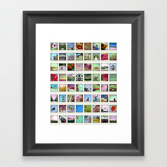 collection of moments Framed Art Print