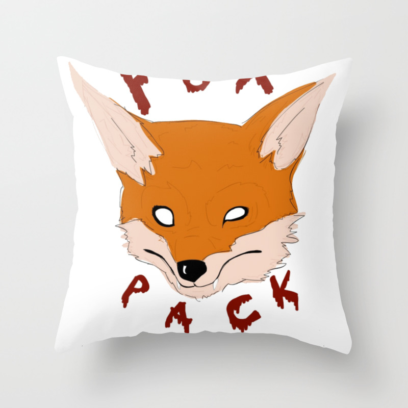 Fox Face Throw Pillow By Fpfl Society6