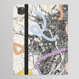 KYOTO Japan - colorful city map iPad Folio Case