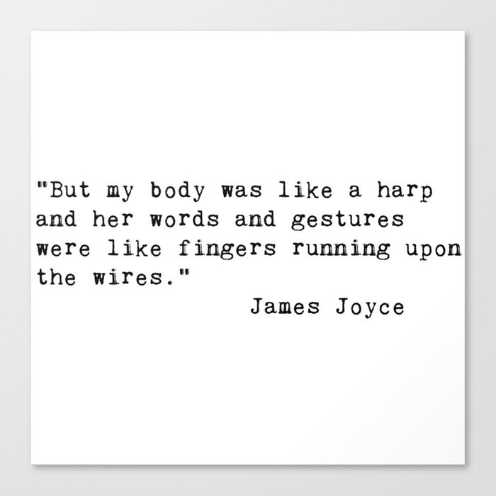 James Joyce Love Quote Canvas Print